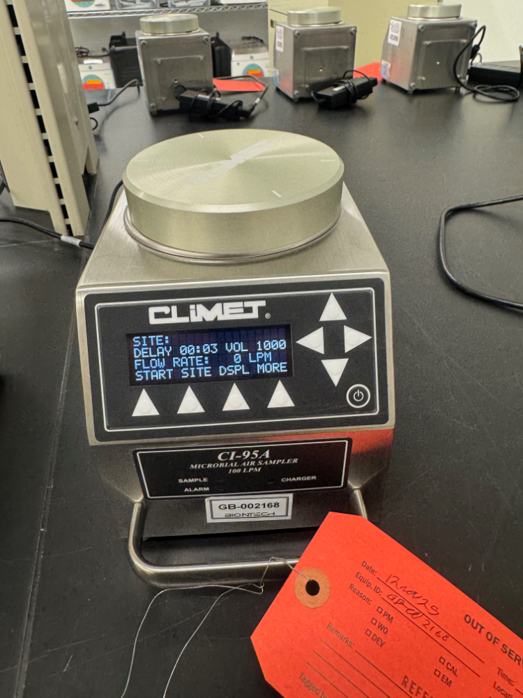 Image of Climet CI-95A 100 LPM Microbial Air Sampler